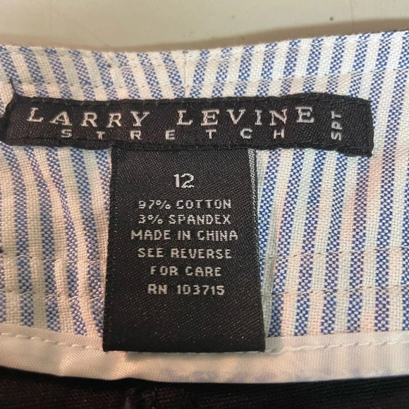 Larry Levine black stretch skirt size 12 - Picture 4 of 4